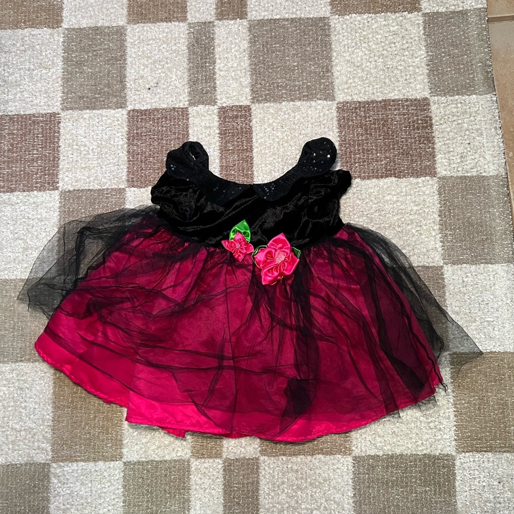 Black and Pink Kids Dress